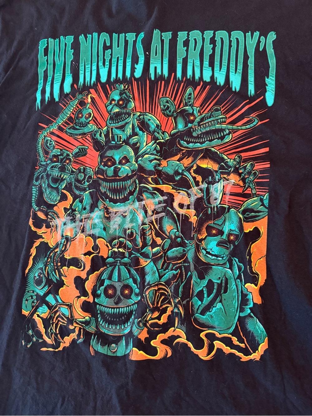 Five nights at Freddy’s Men's Black Graphic Tee